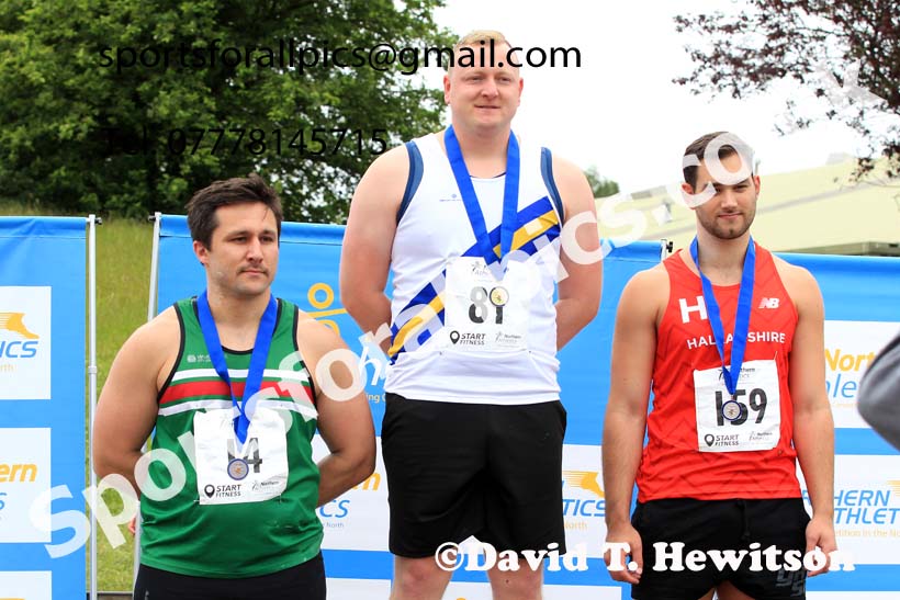 Senior mens shot putt, 2022 Northern Senior and Under-20 Champs., Wavertree Athletics Centre, Liverpool. Photo: David T. Hewitson/Sports for All Pics